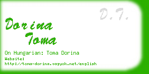 dorina toma business card